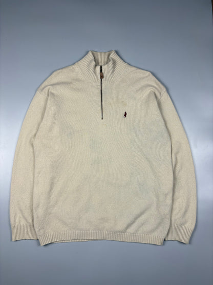 Vintage Marlboro Classics Lana Wool Quarter Zip Jumper (XL)