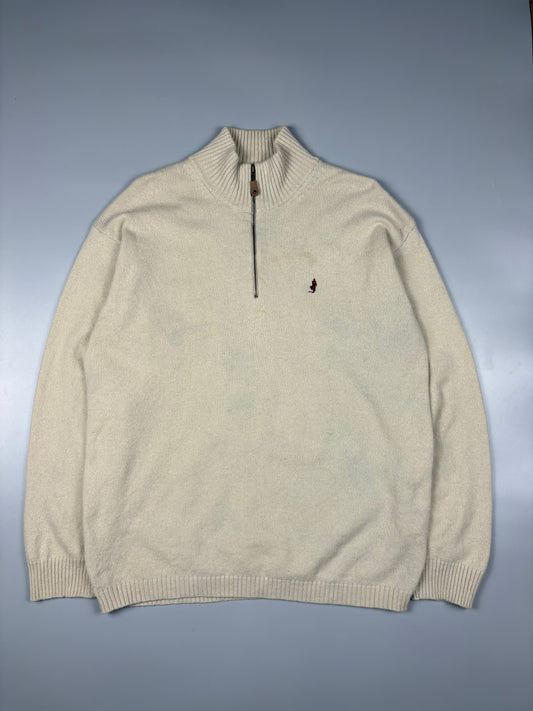 Vintage Marlboro Classics Lana Wool Quarter Zip Jumper (XL)