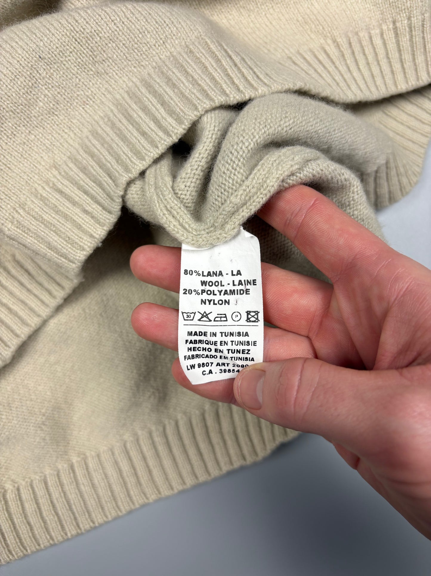 Vintage Marlboro Classics Lana Wool Quarter Zip Jumper (XL)