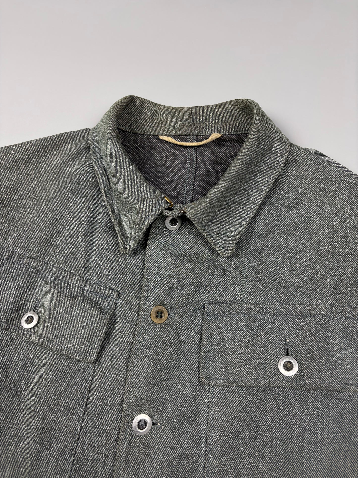 Vintage 1960s Swiss Army 'Salt n Pepper' Chore Jacket (M)
