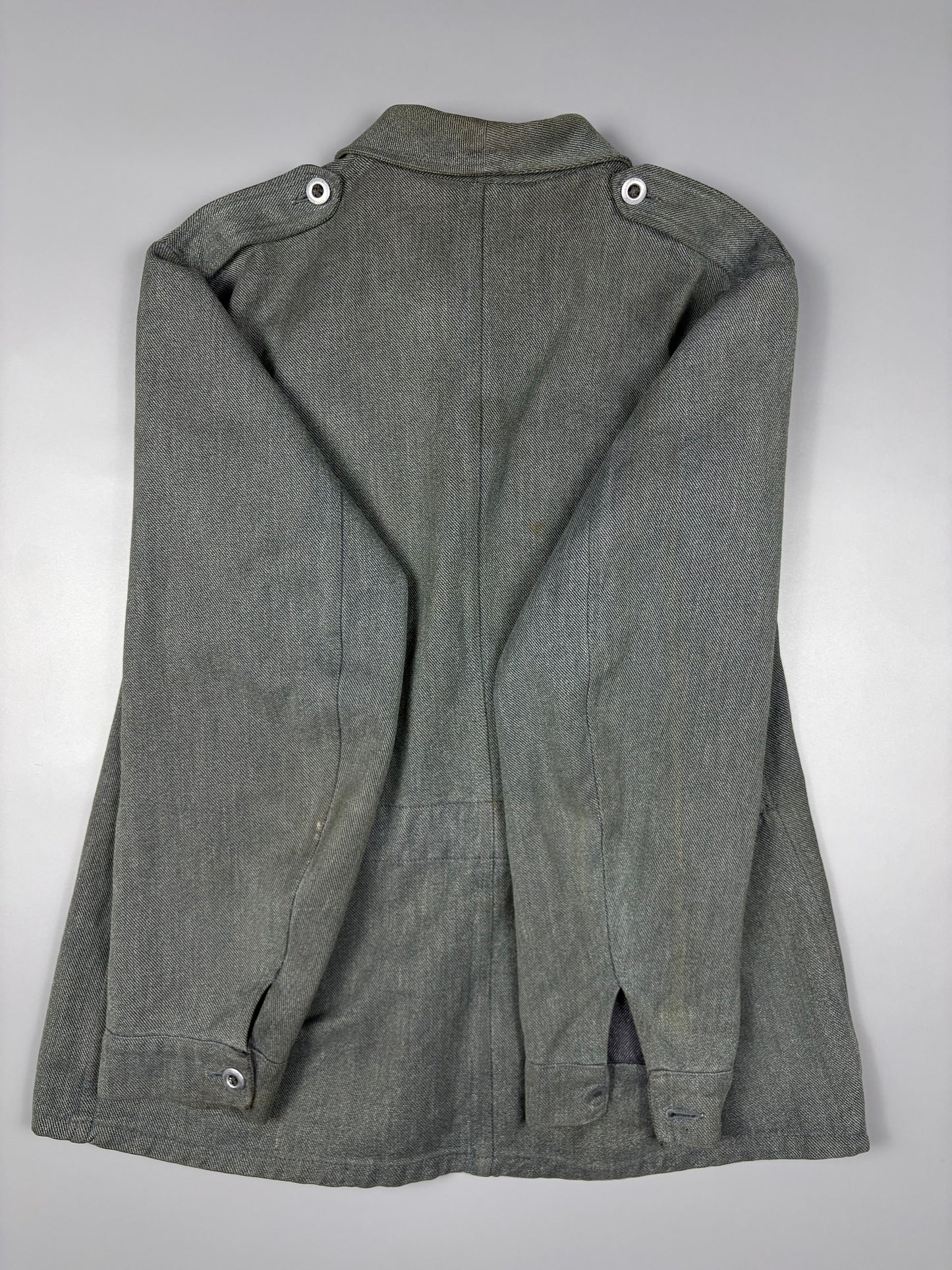 Vintage 1960s Swiss Army 'Salt n Pepper' Chore Jacket (M)