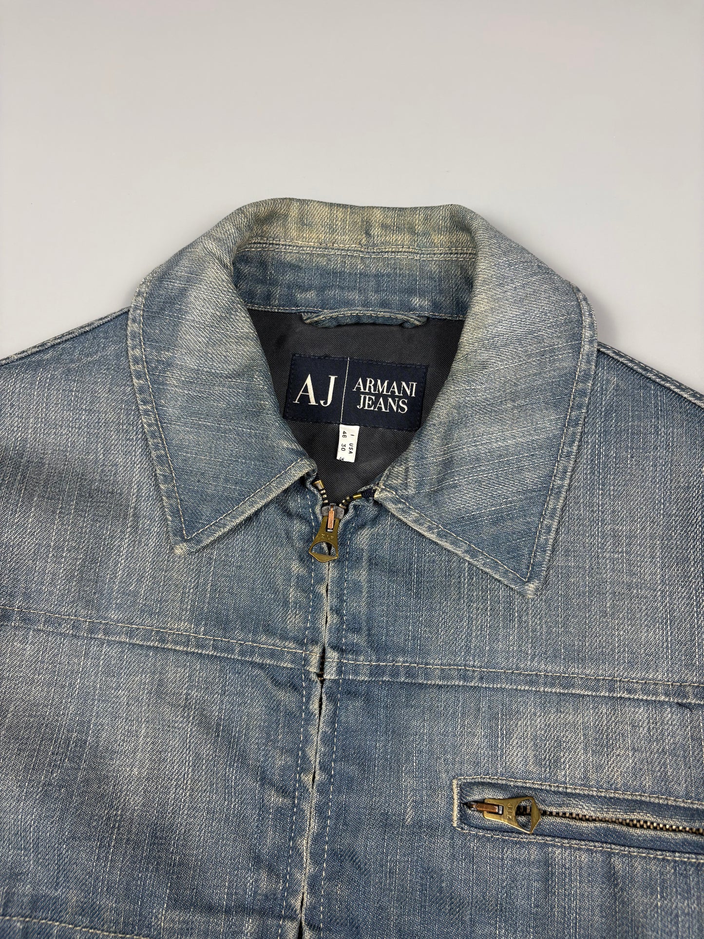 Armani Jeans 2000s Indigo Denim Jacket (S)