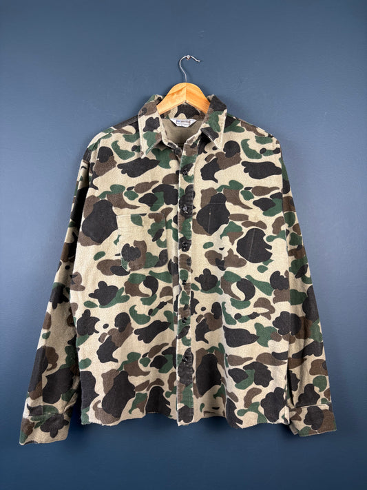 Vintage 1970s American Duck Hunting Camo Shirt (XL)