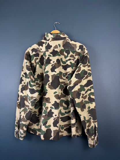 Vintage 1970s American Duck Hunting Camo Shirt (XL)