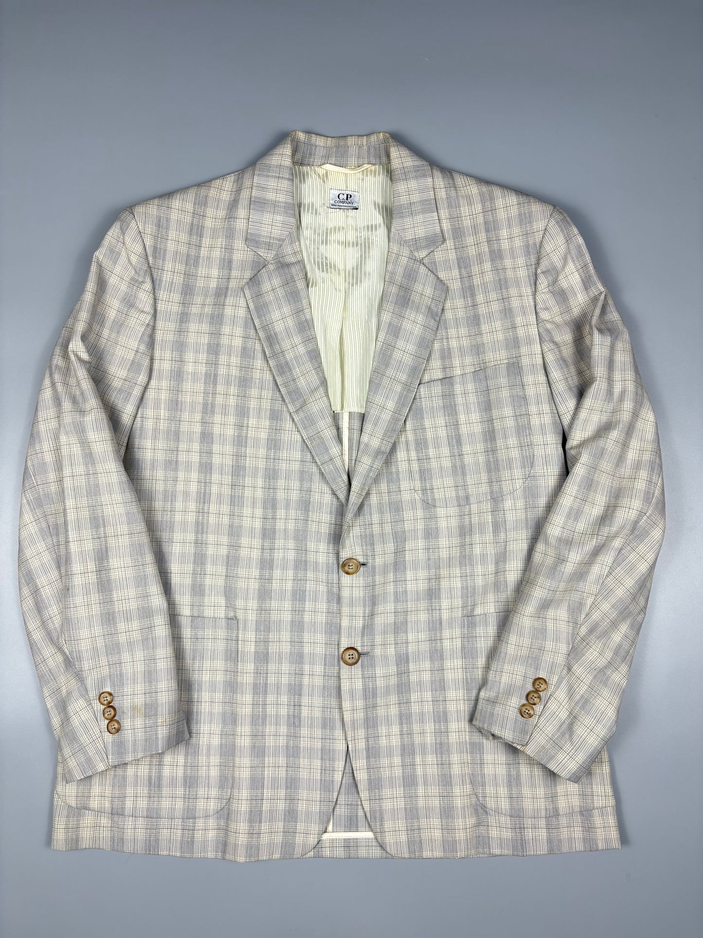 CP Company by Massimo Osti Checkered Grey Blazer (L)