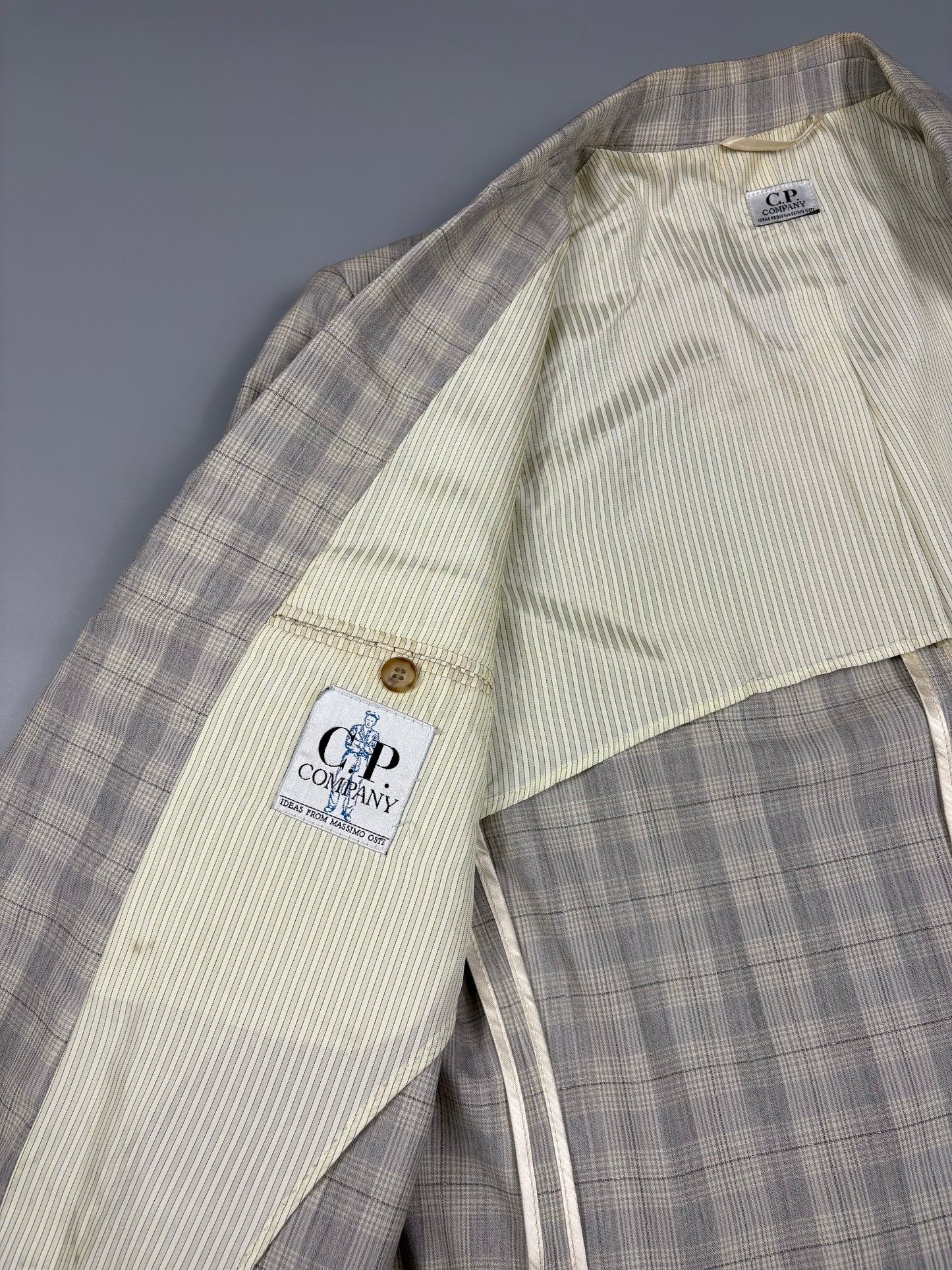 CP Company by Massimo Osti Checkered Grey Blazer (L)