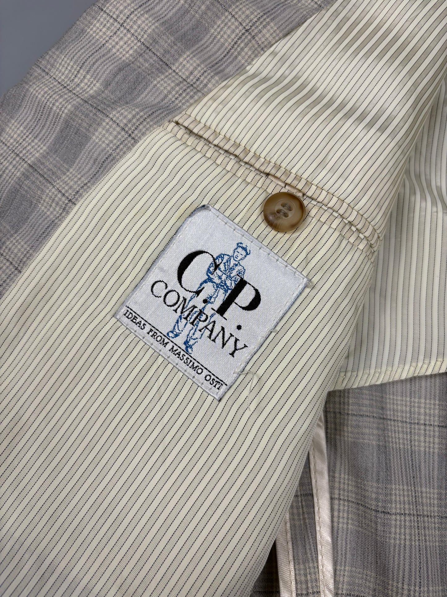 CP Company by Massimo Osti Checkered Grey Blazer (L)