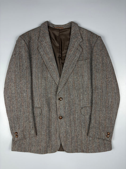Vintage 1980s Harris Tweed Blazer (L)