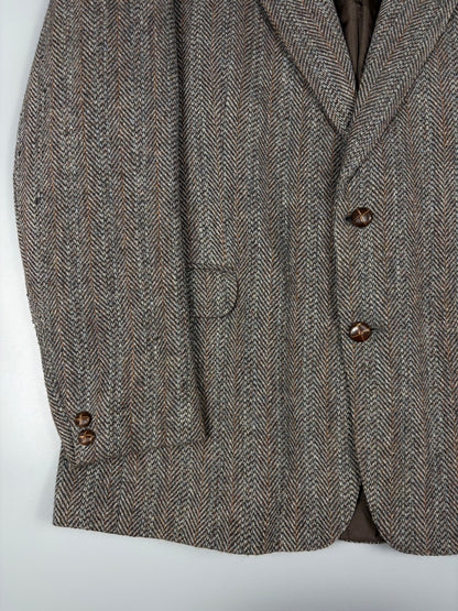 Vintage 1980s Harris Tweed Blazer (L)