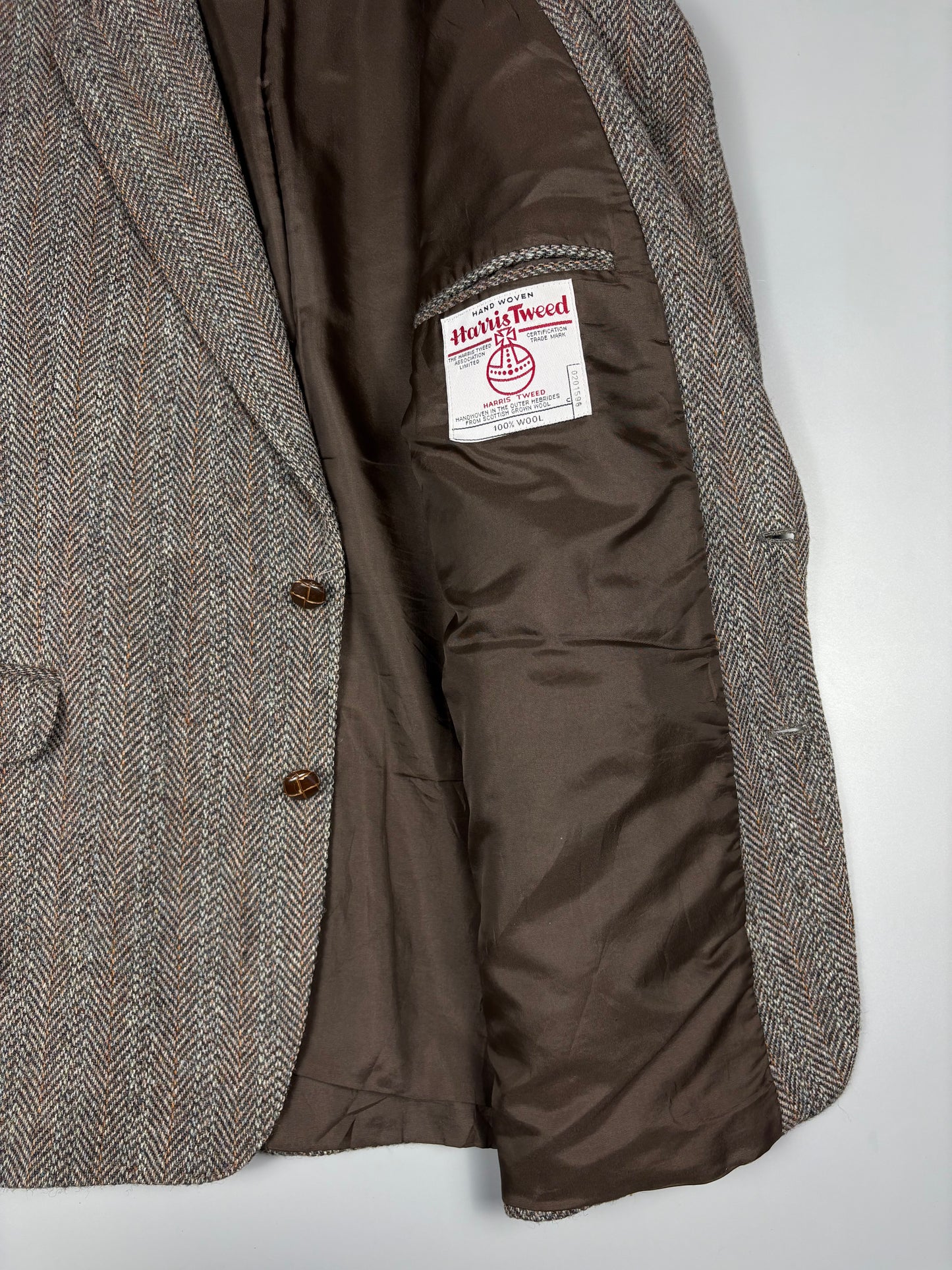 Vintage 1980s Harris Tweed Blazer (L)