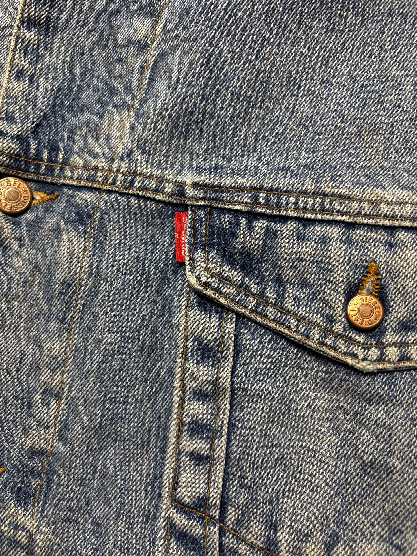 Vintage Diesel Light Wash Denim Jacket (XL)