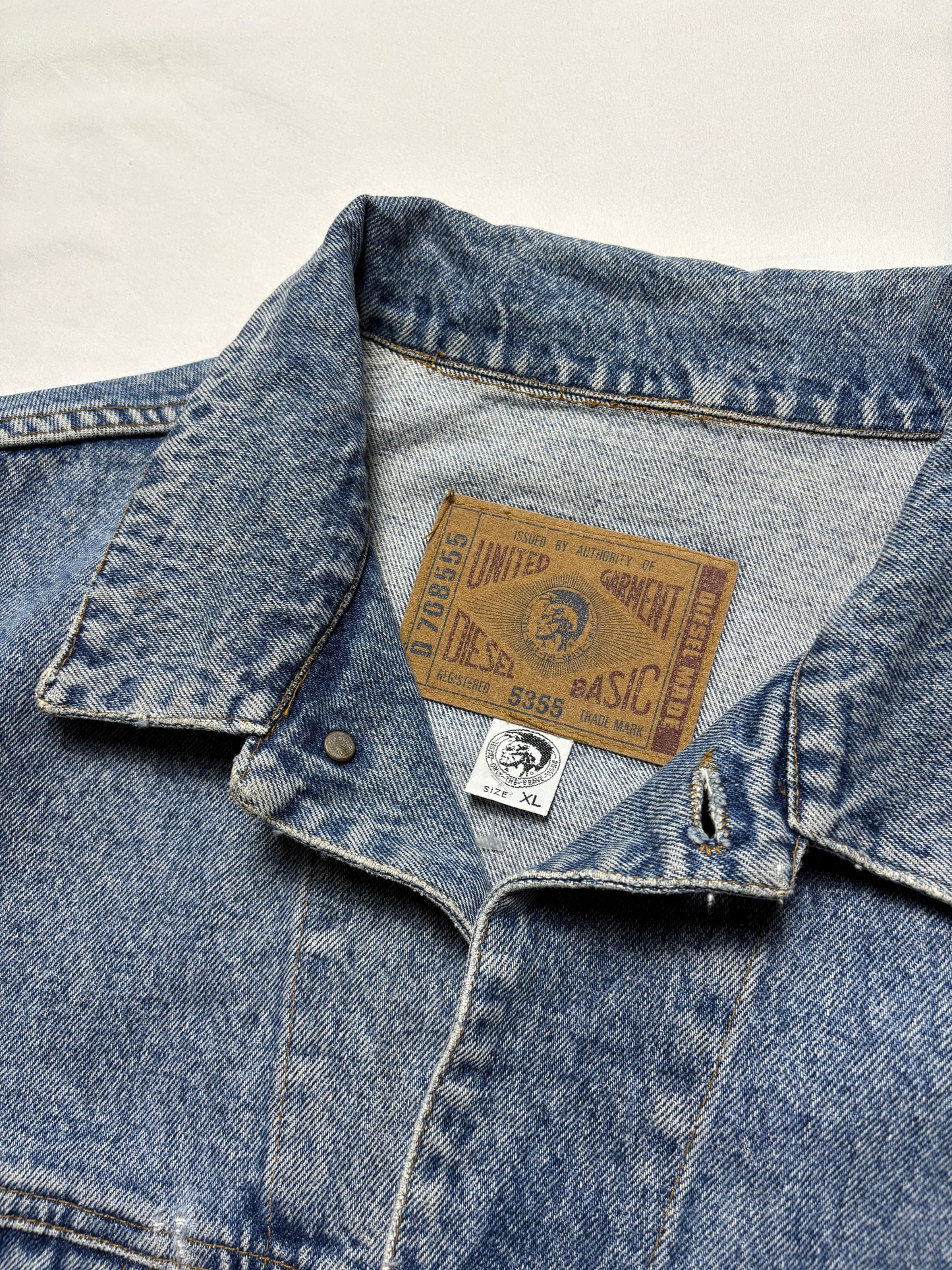 Vintage Diesel Light Wash Denim Jacket (XL)