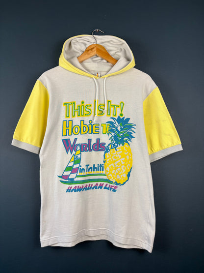 Vintage 90s Hobie Surfwear Short-sleeve Hoodie (M)