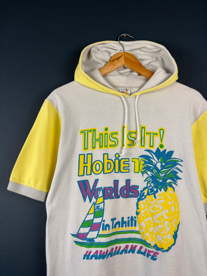 Vintage 90s Hobie Surfwear Short-sleeve Hoodie (M)