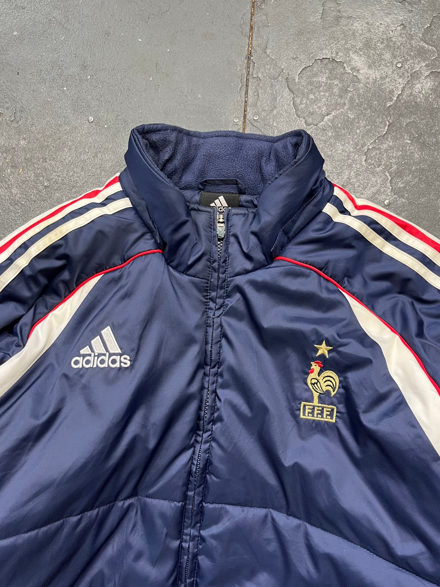 2000s Adidas France Football Puffer Jacket  [M]