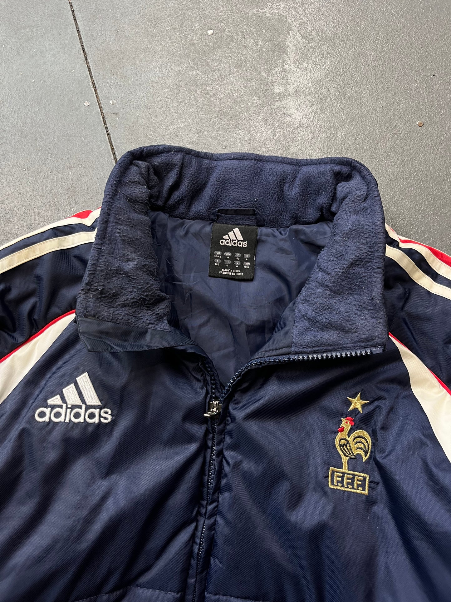 2000s Adidas France Football Puffer Jacket  [M]