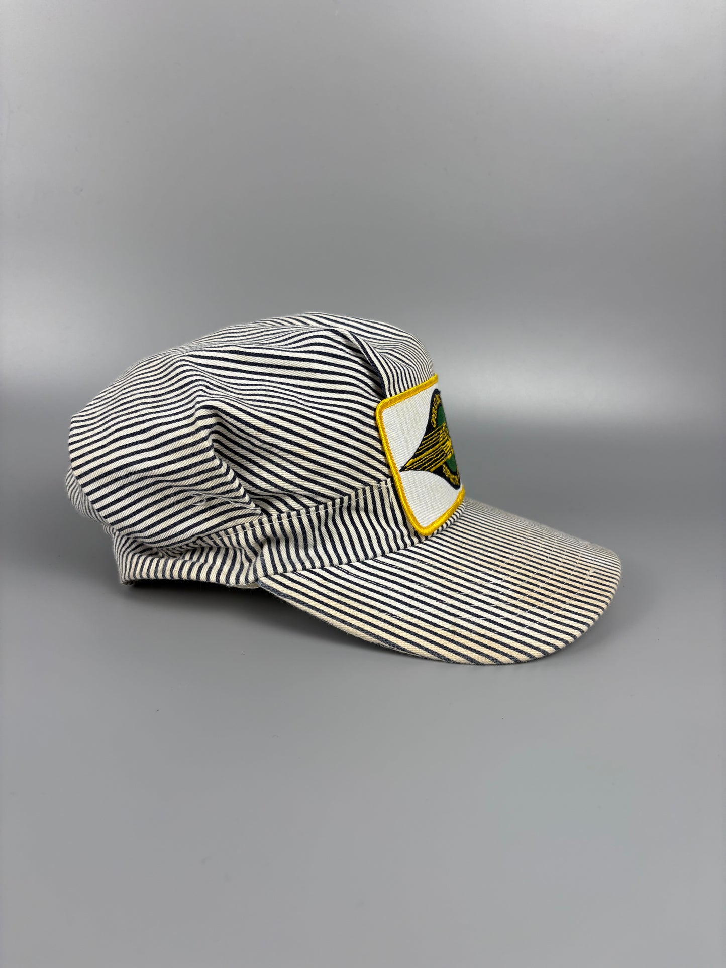 Vintage 1980s Pinstripe Conductor Hat