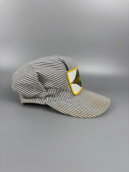 Vintage 1980s Pinstripe Conductor Hat