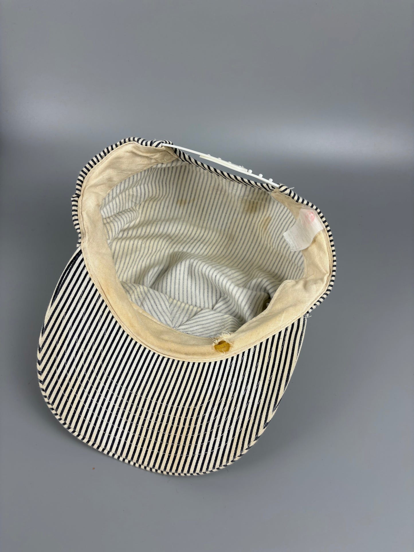 Vintage 1980s Pinstripe Conductor Hat