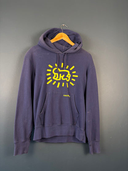 Early 2000s Keith Haring x Uniqlo Navy Hoodie (S)