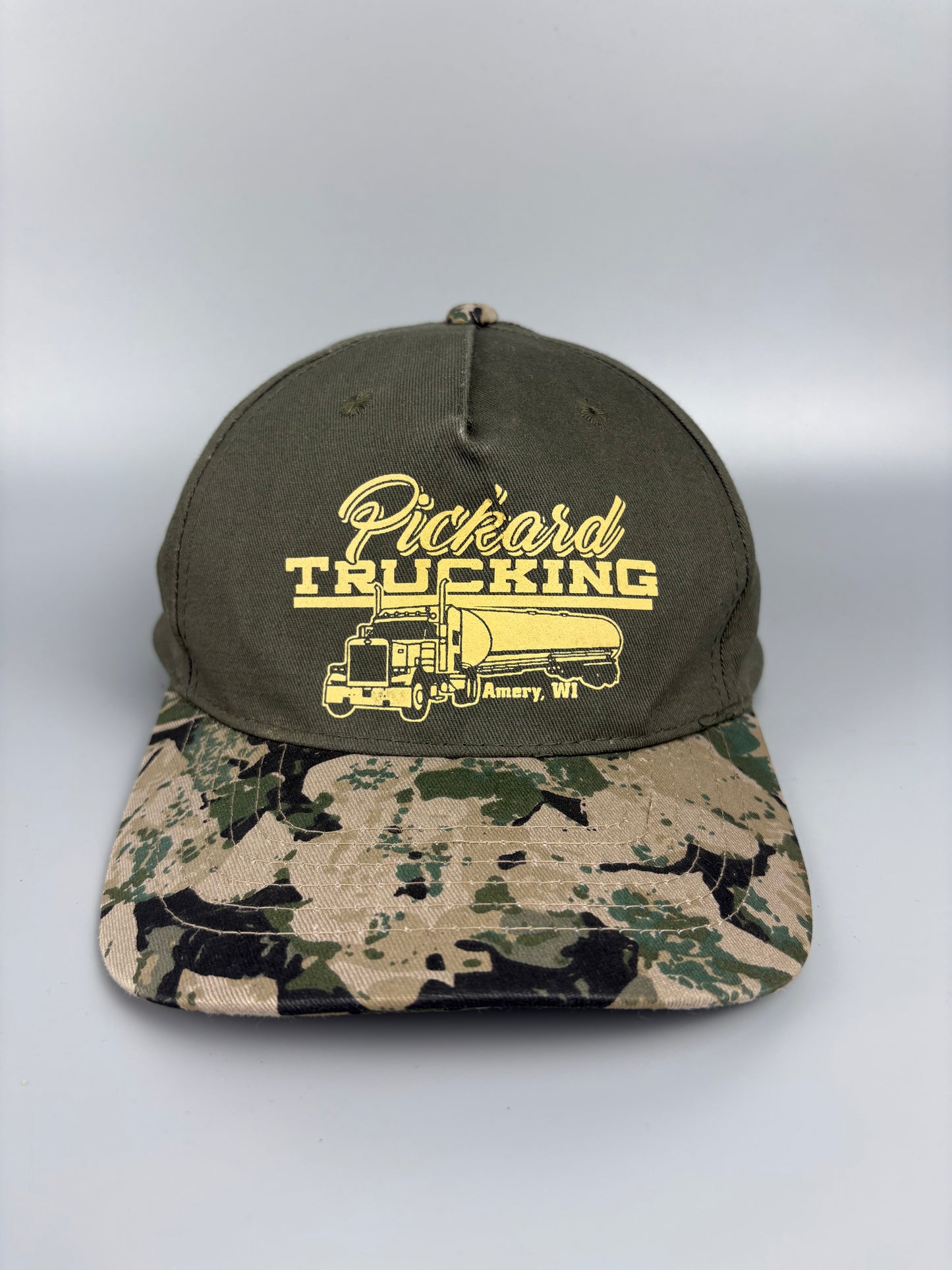 Vintage Camo + Khaki Trucker Hat