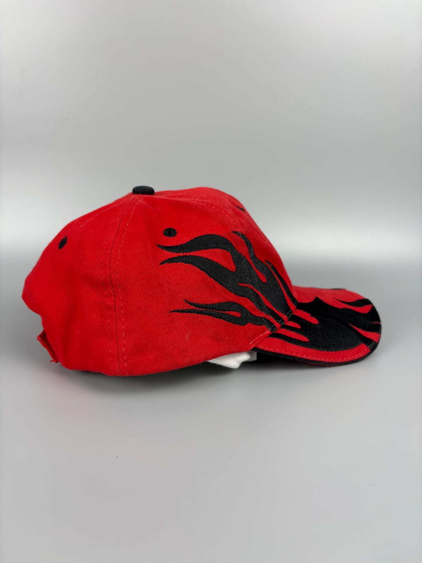 Vintage Racing Stripes Red Trucker Hat