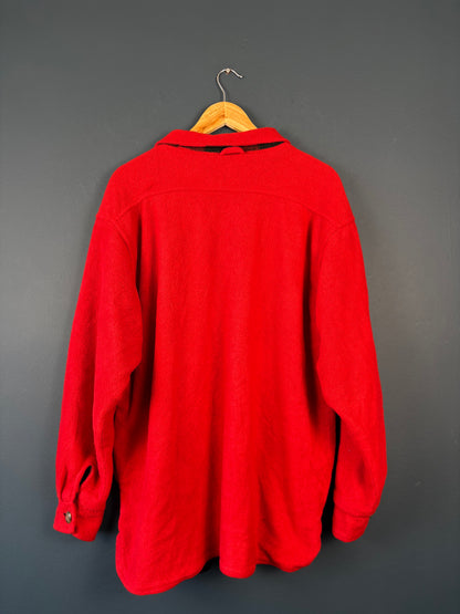 Vintage 90s Marlboro Reversible Checkered Fleece Jumper (L)