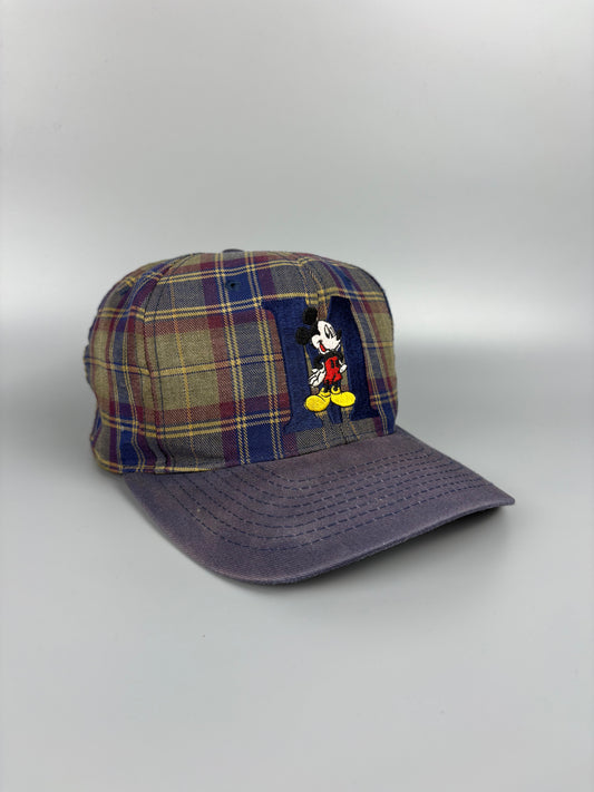Vintage Disney Plaid Trucker Hat