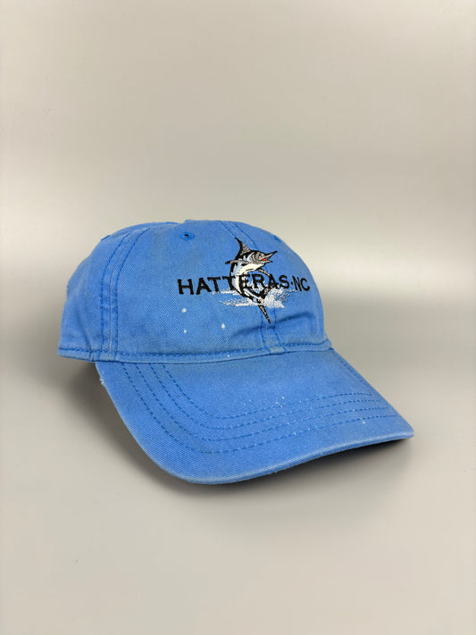 Vintage Sword Fish Blue Fishing Hat