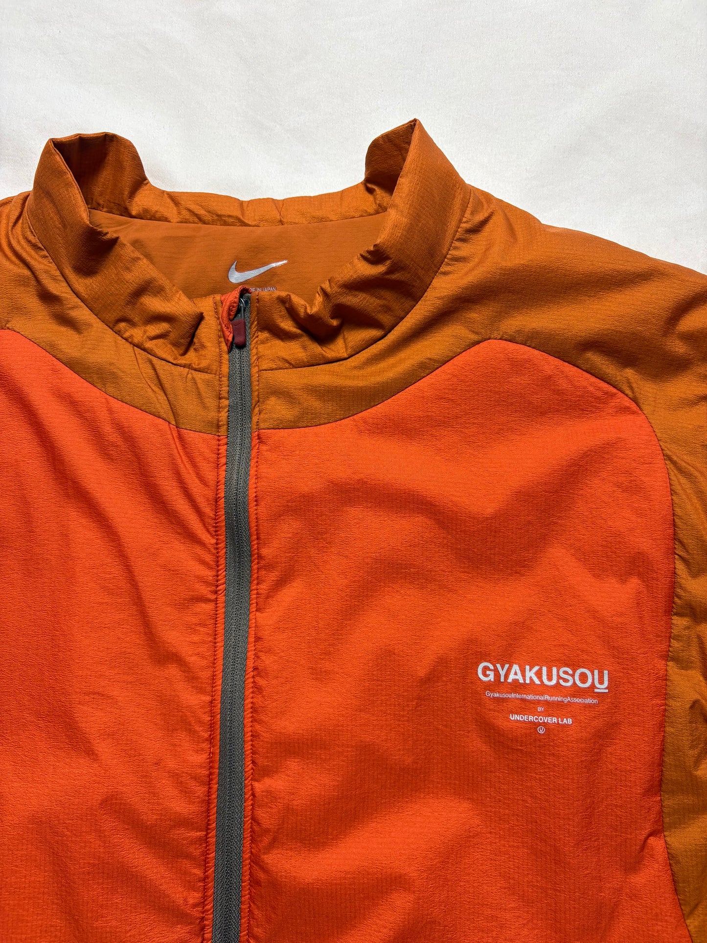 Nike Undercover 2011 Zip Up Solid Orange Insulated Jacket (3XL)