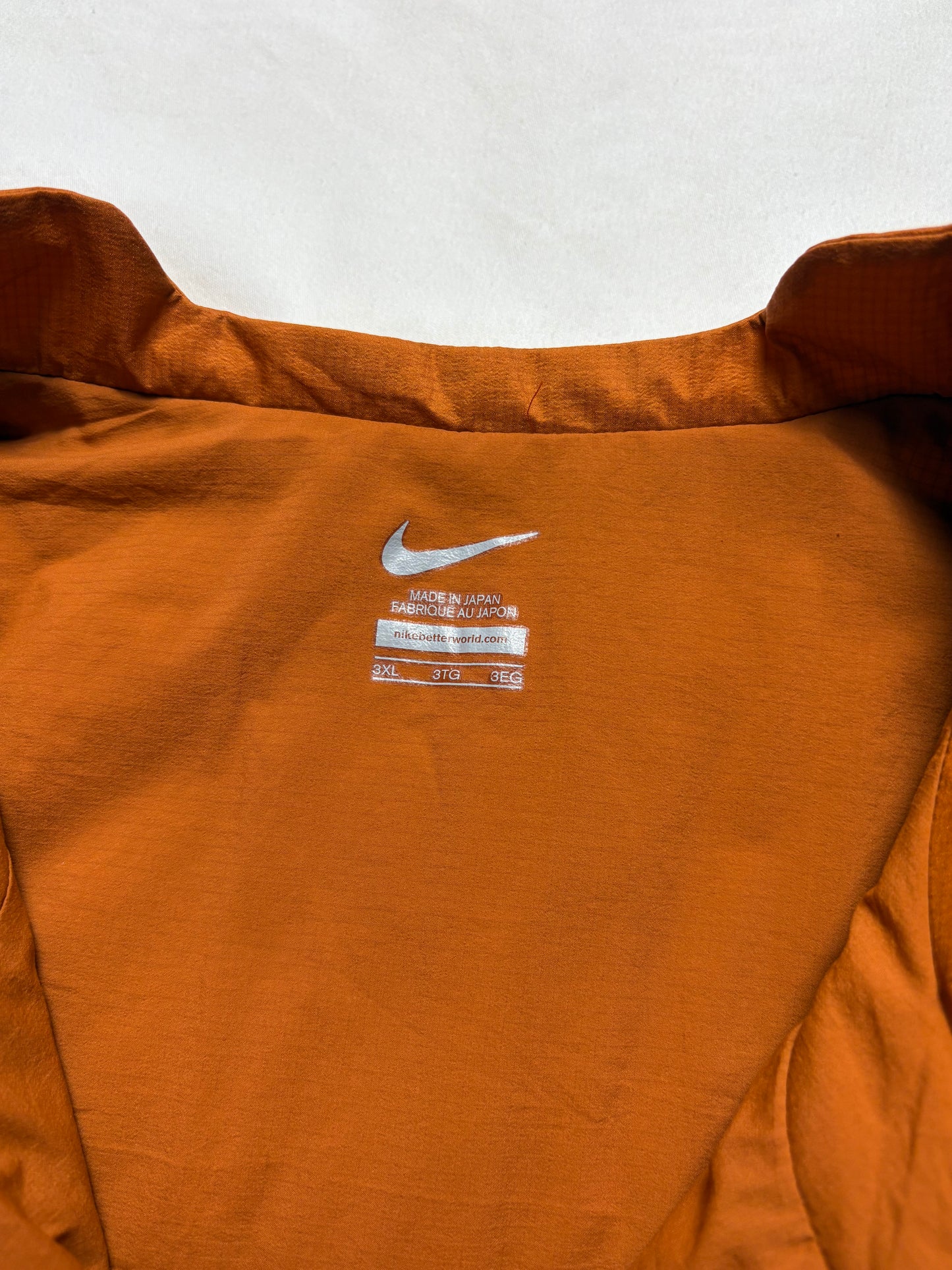 Nike Undercover 2011 Zip Up Solid Orange Insulated Jacket (3XL)
