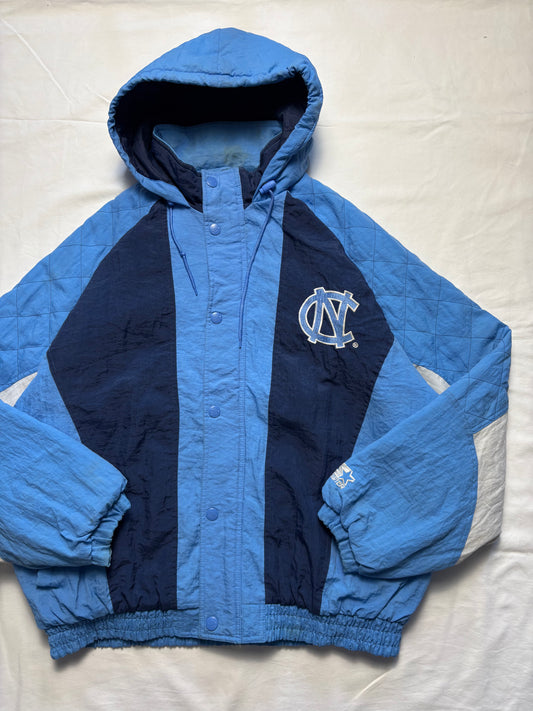Starter North Carolina 90s Football Quilted Jacket (L)