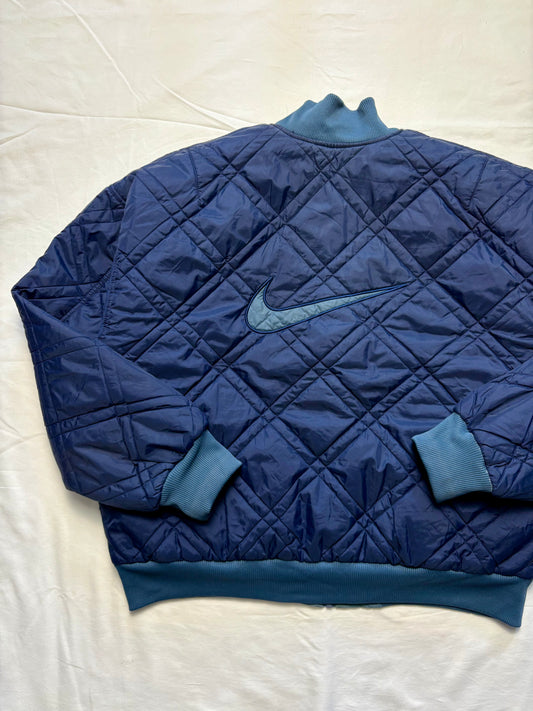 Nike Reversible 90s Diamond Stitch Bomber Jacket (L)