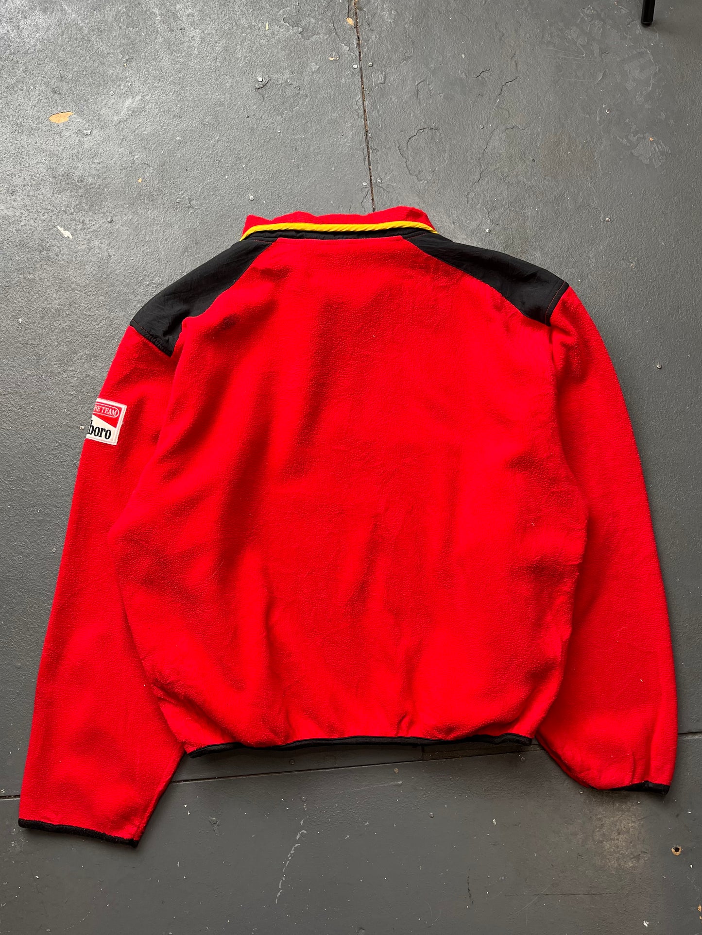 90s Marlboro Cigarettes Pop Collar Fleece  [L]