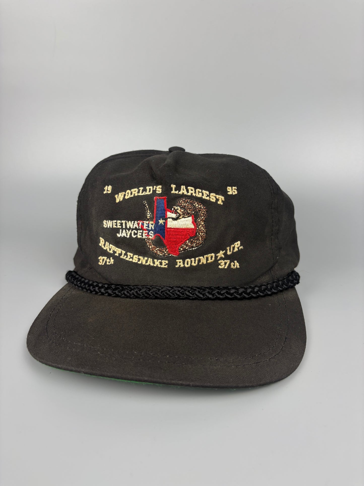 Vintage Texas USA Black Trucker Hat