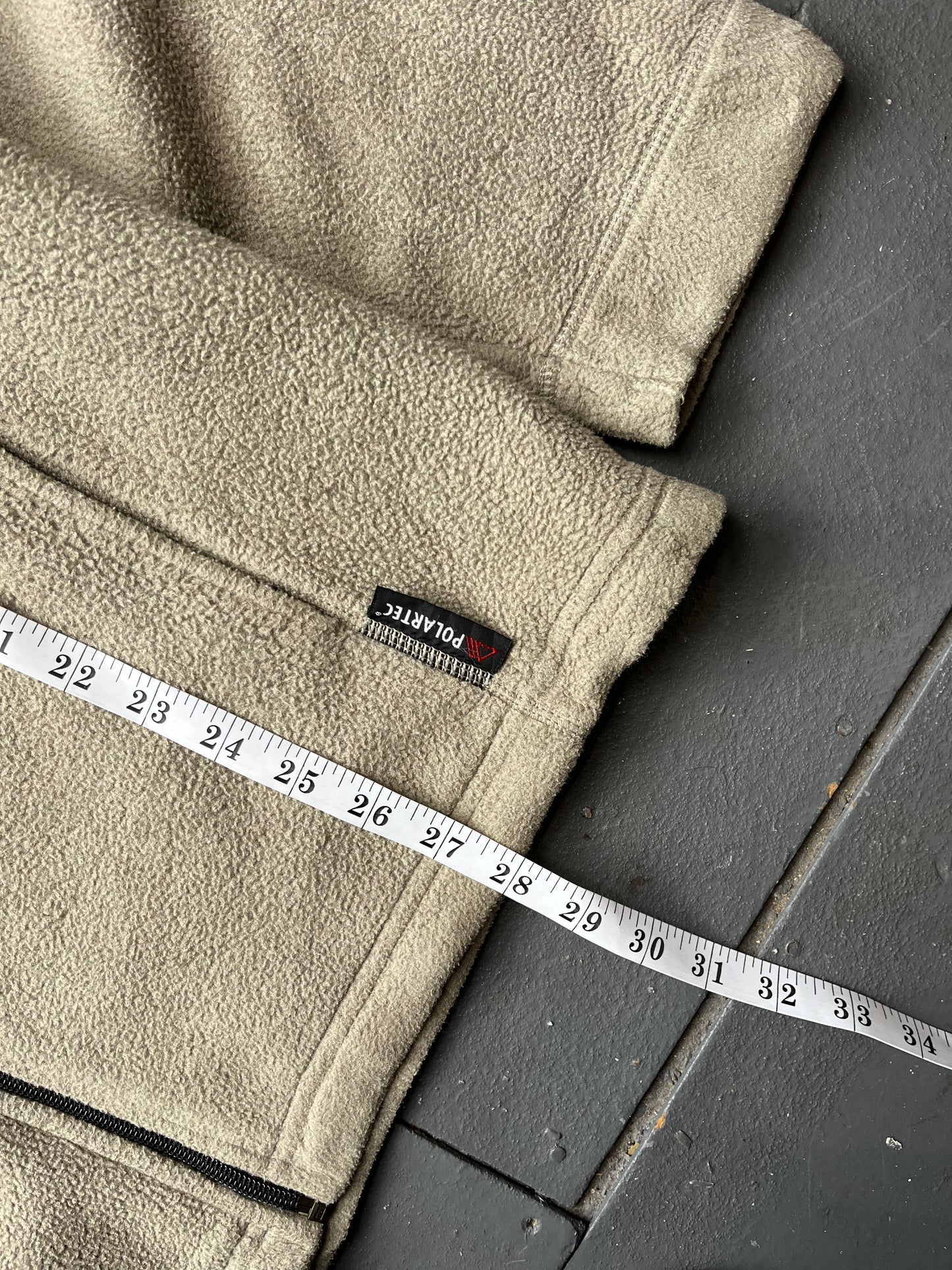 90s Timberland Weather Gear Cream Polartec Zip-up Fleece  [L]