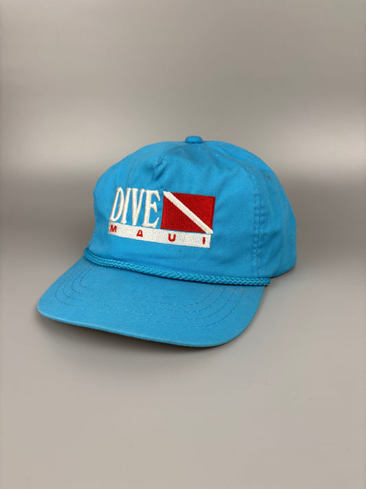 Vintage Maui Hawaii Blue Trucker Hat