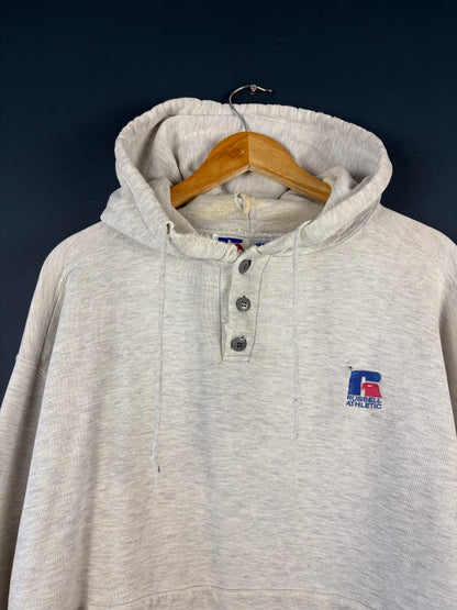 Vintage 90s Russell Athletic USA Made Thrashed Hoodie (L)