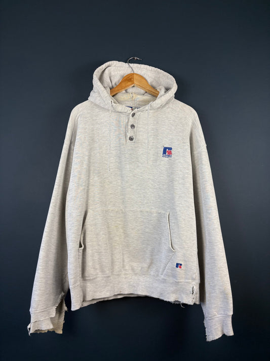 Vintage 90s Russell Athletic USA Made Thrashed Hoodie (L)