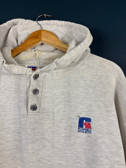 Vintage 90s Russell Athletic USA Made Thrashed Hoodie (L)