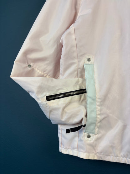 Vintage 90s Energie Pale Pink Racing Jacket (M)