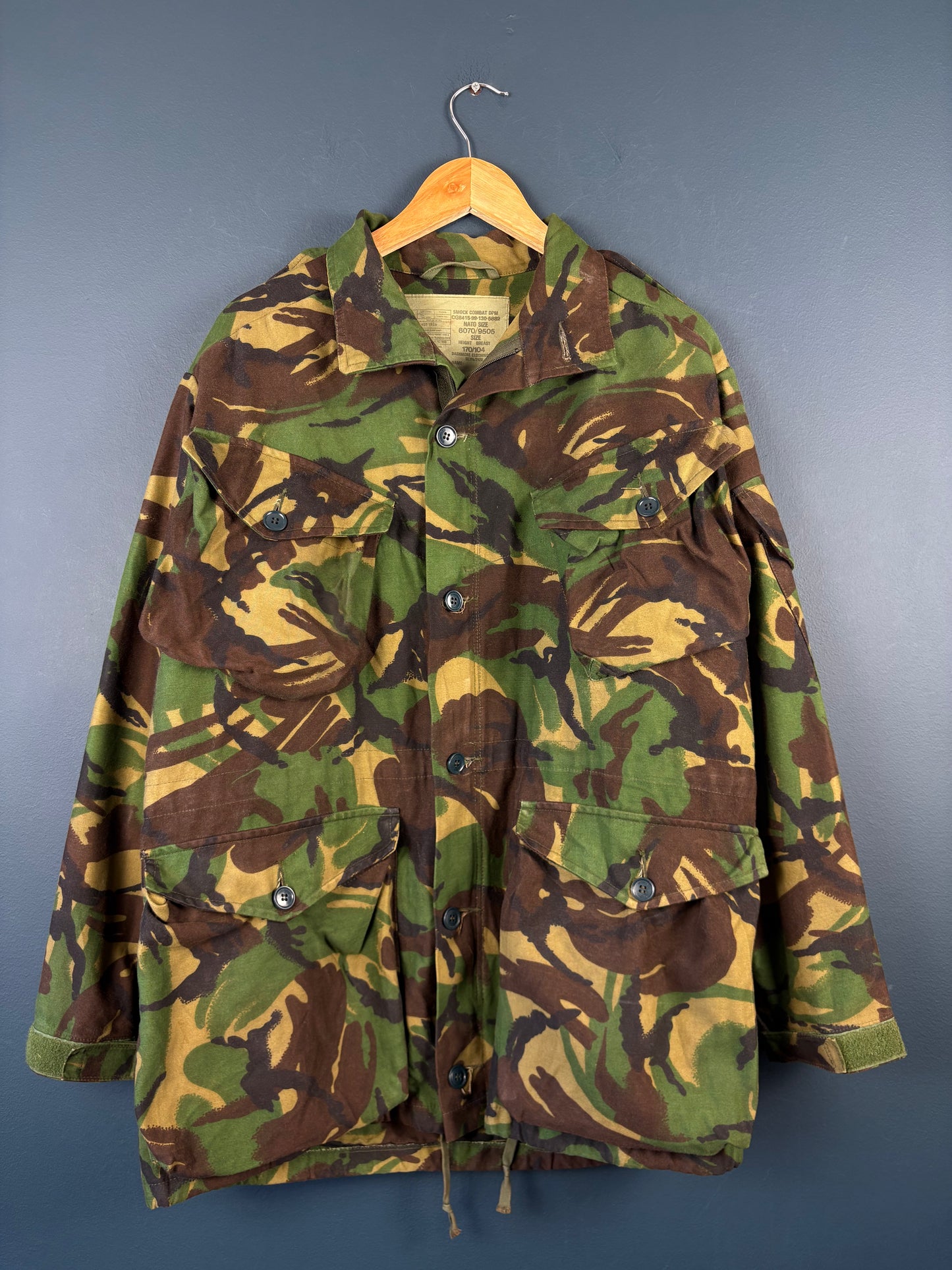 Vintage 80s British Army DPM Combat Smock Jacket (M)