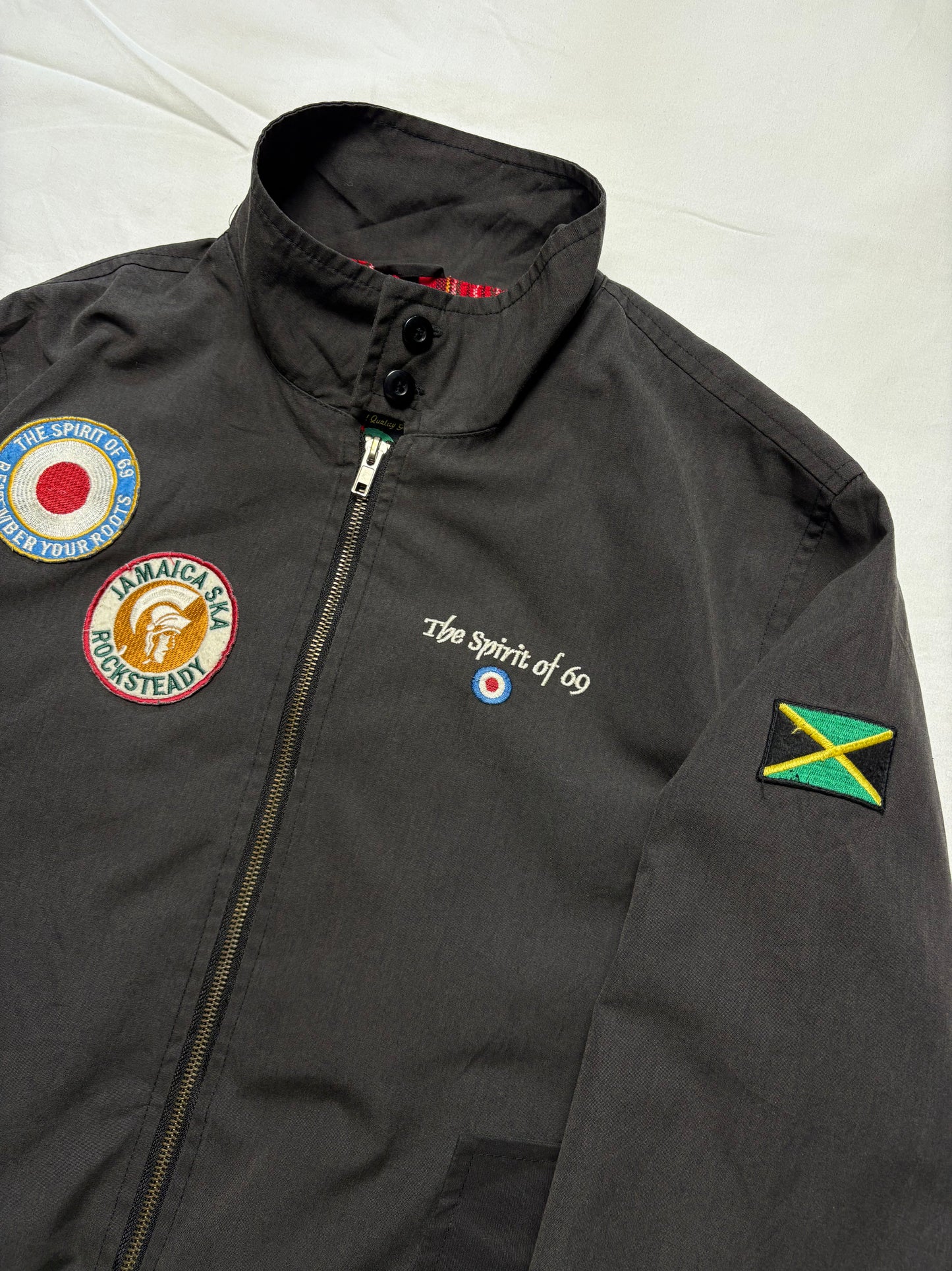 Spirit of '69 Ska Plaid Lined Harrington Jacket (M)