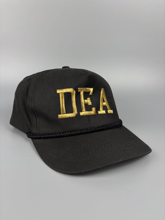 Vintage DEA American Black Trucker Hat