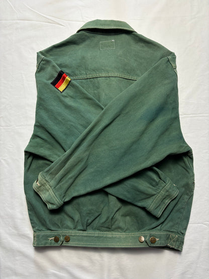 Wrangler 80s Green Wash Canvas Field Jacket (M)