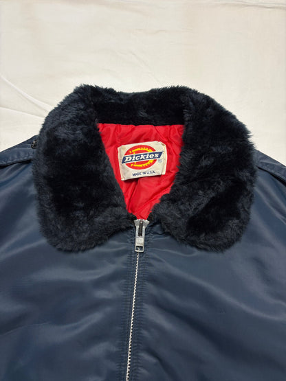 Dickies Workwear 90s Fur Collar Bomber Jacket (XL)