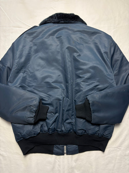 Dickies Workwear 90s Fur Collar Bomber Jacket (XL)