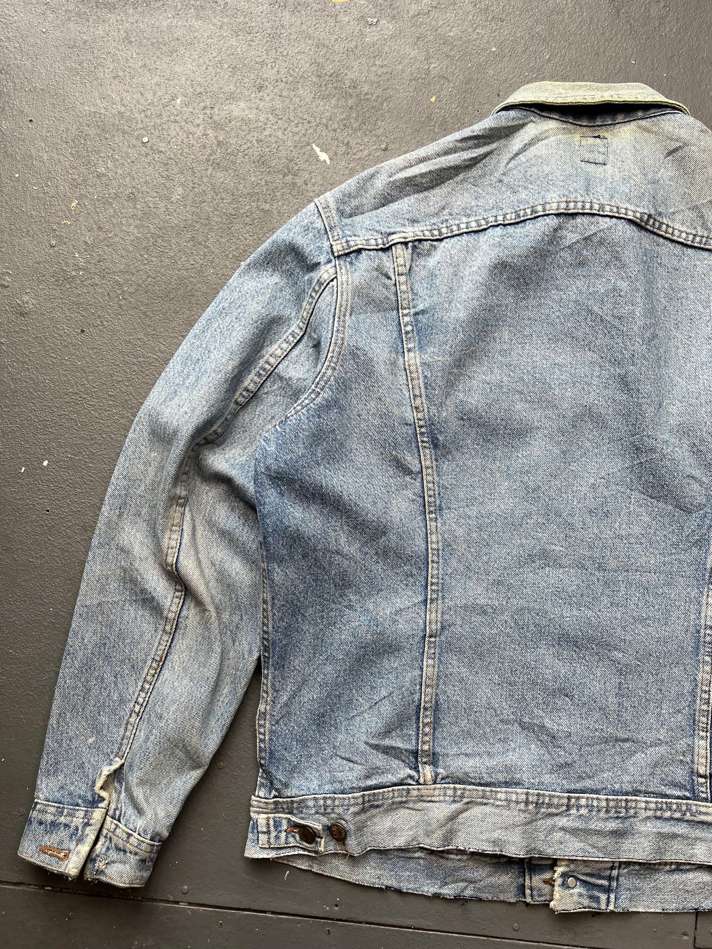 Vintage LEE Washed Blue Denim Jacket  [XL]