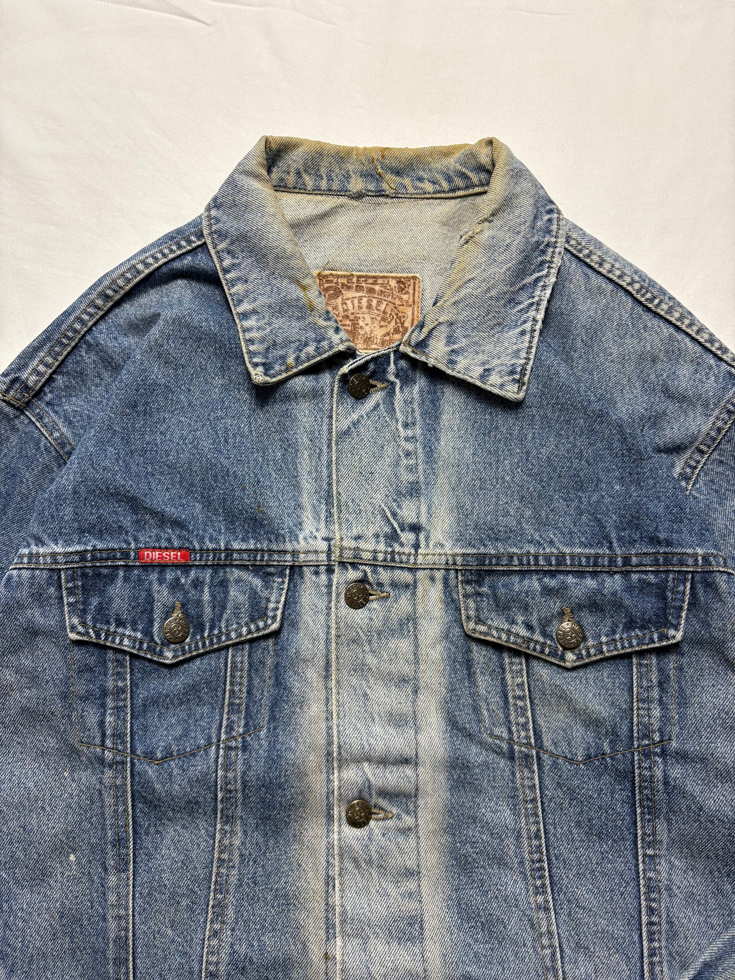 Diesel Industry 90s Blue Wash Denim Jacket (L)