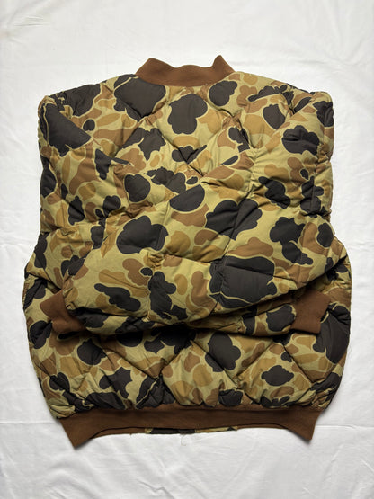 Duck Camo 90s Diamond Stitch Puffer Coat (L)